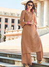 Lyme Launched Boundary Rayon With Embroidery Design  Work